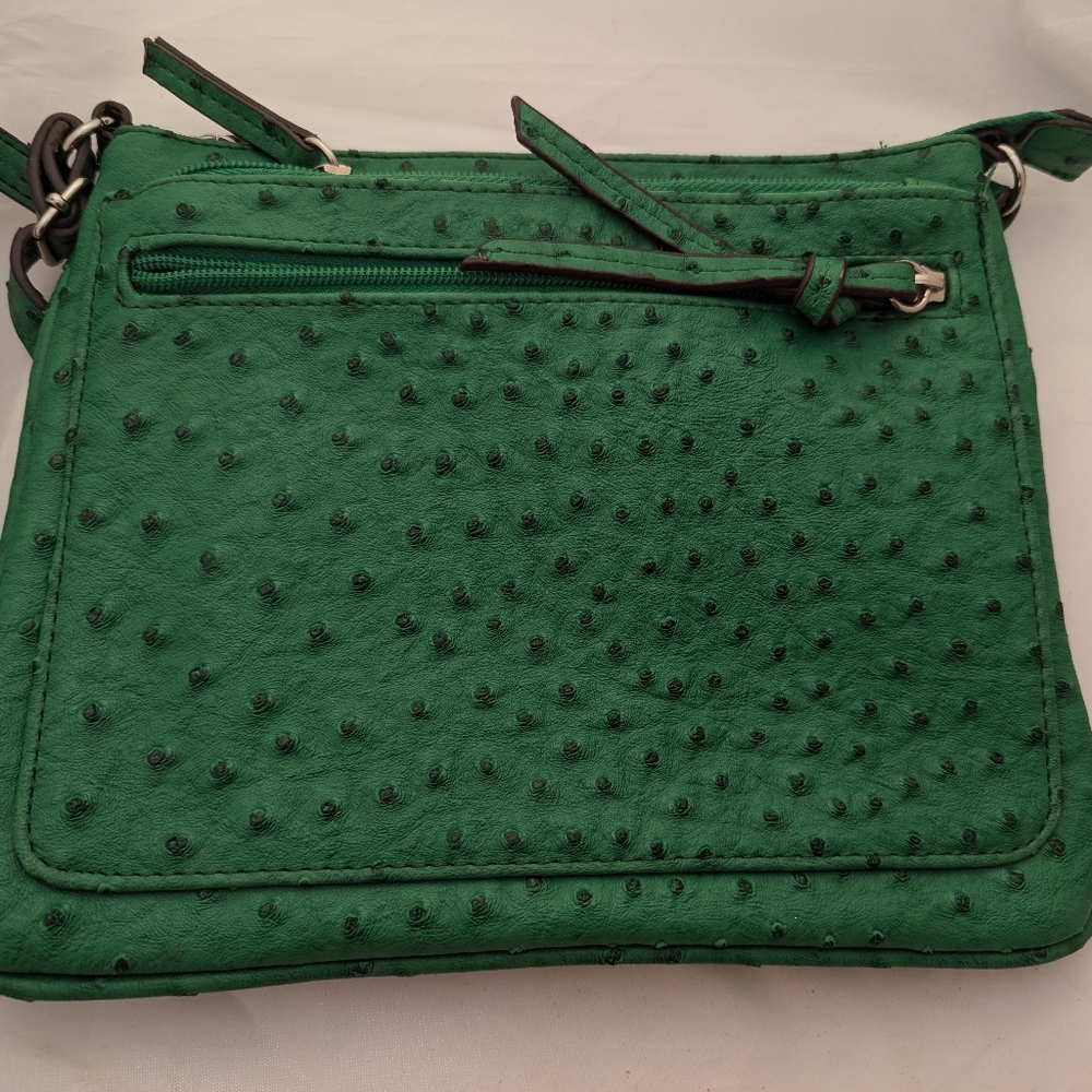 Green Ostrich Purse